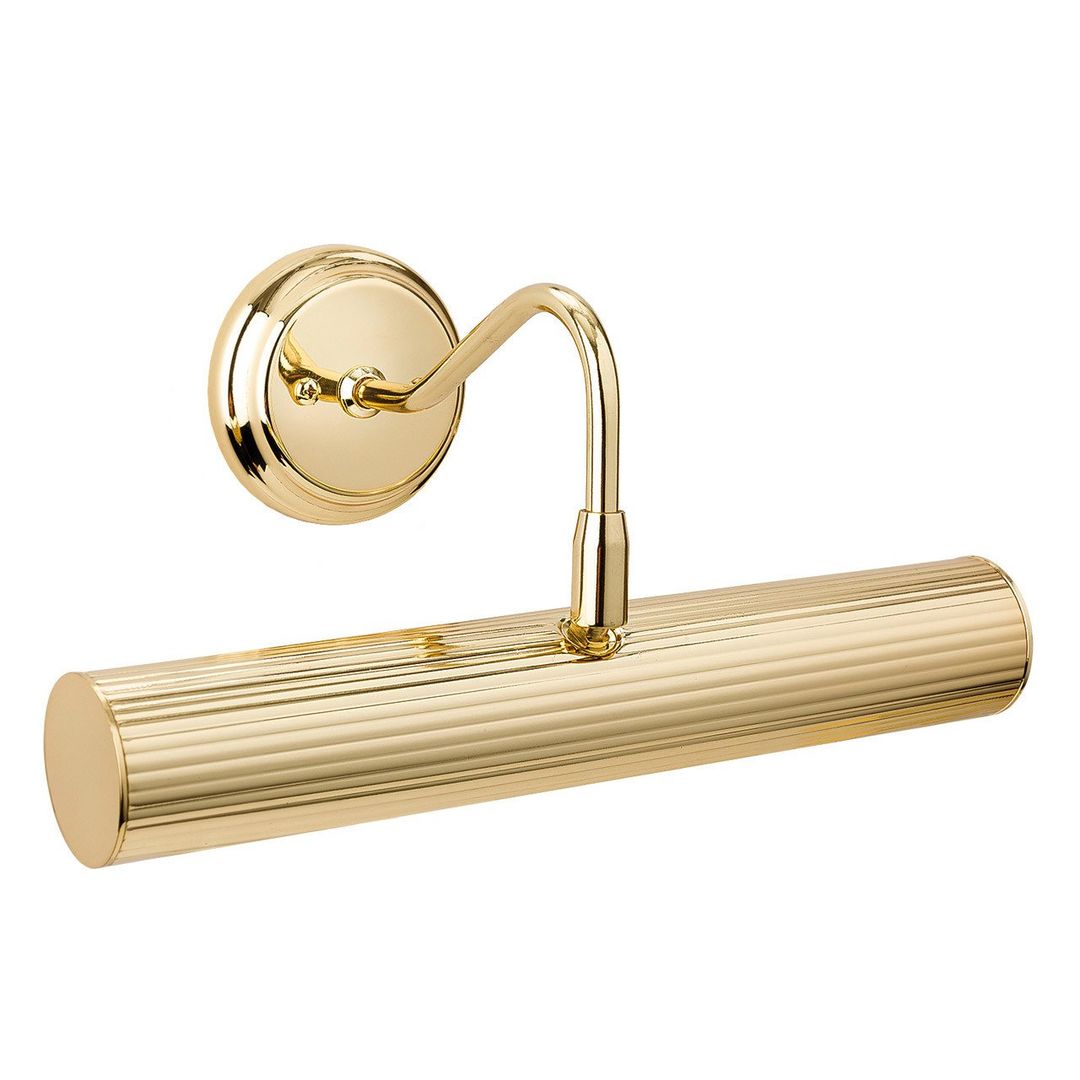 Firstlight Reeded 300mm Wall Picture/Mirror Light in Polished Brass - Image 1