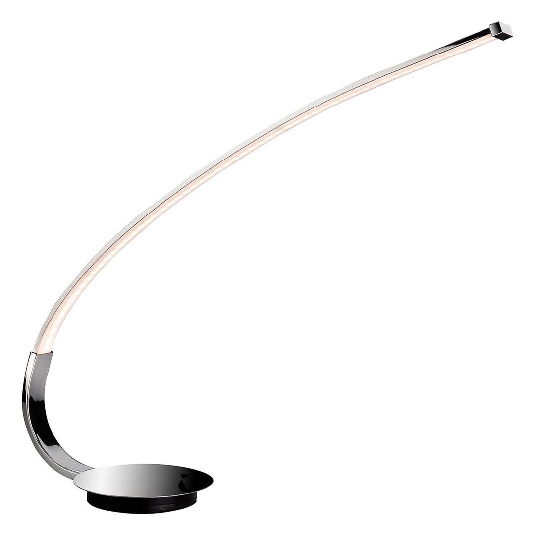 Firstlight Arco Modern Style LED Table Lamp 8.5W with On/Off Switch Warm White Chrome - Image 1