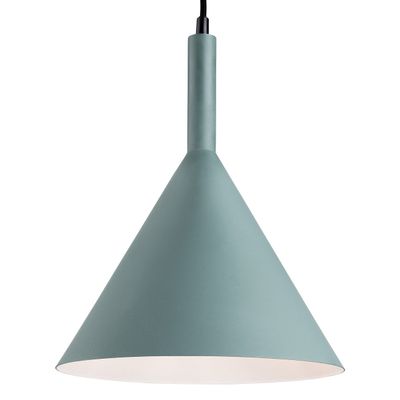Firstlight Everest 22cm Pendant Light in Green and White Inner