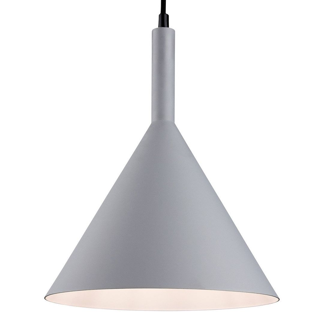 Firstlight Everest 22cm Pendant Light in Grey and White Inner - Image 1