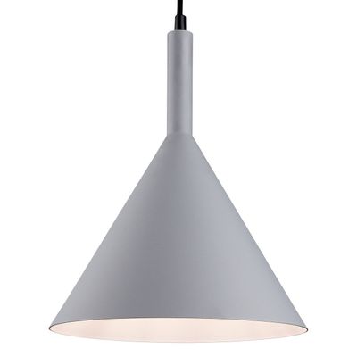 Firstlight Everest 22cm Pendant Light in Grey and White Inner