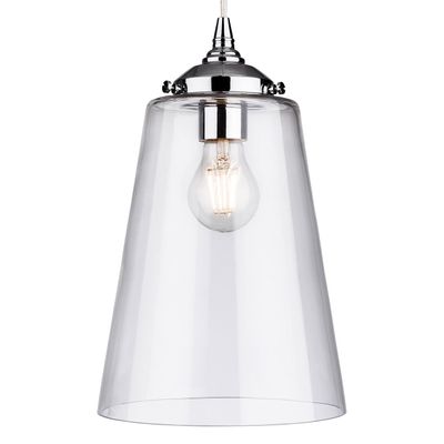 Firstlight Seville 20cm Pendant Light Clear in Chrome