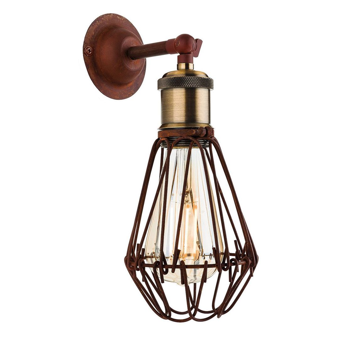 Firstlight Arcade Wall Wall Light in Rustic Brown - Image 1