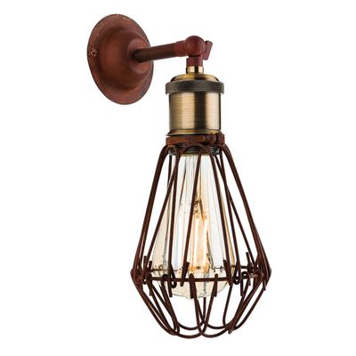 Firstlight Arcade Wall Wall Light in Rustic Brown