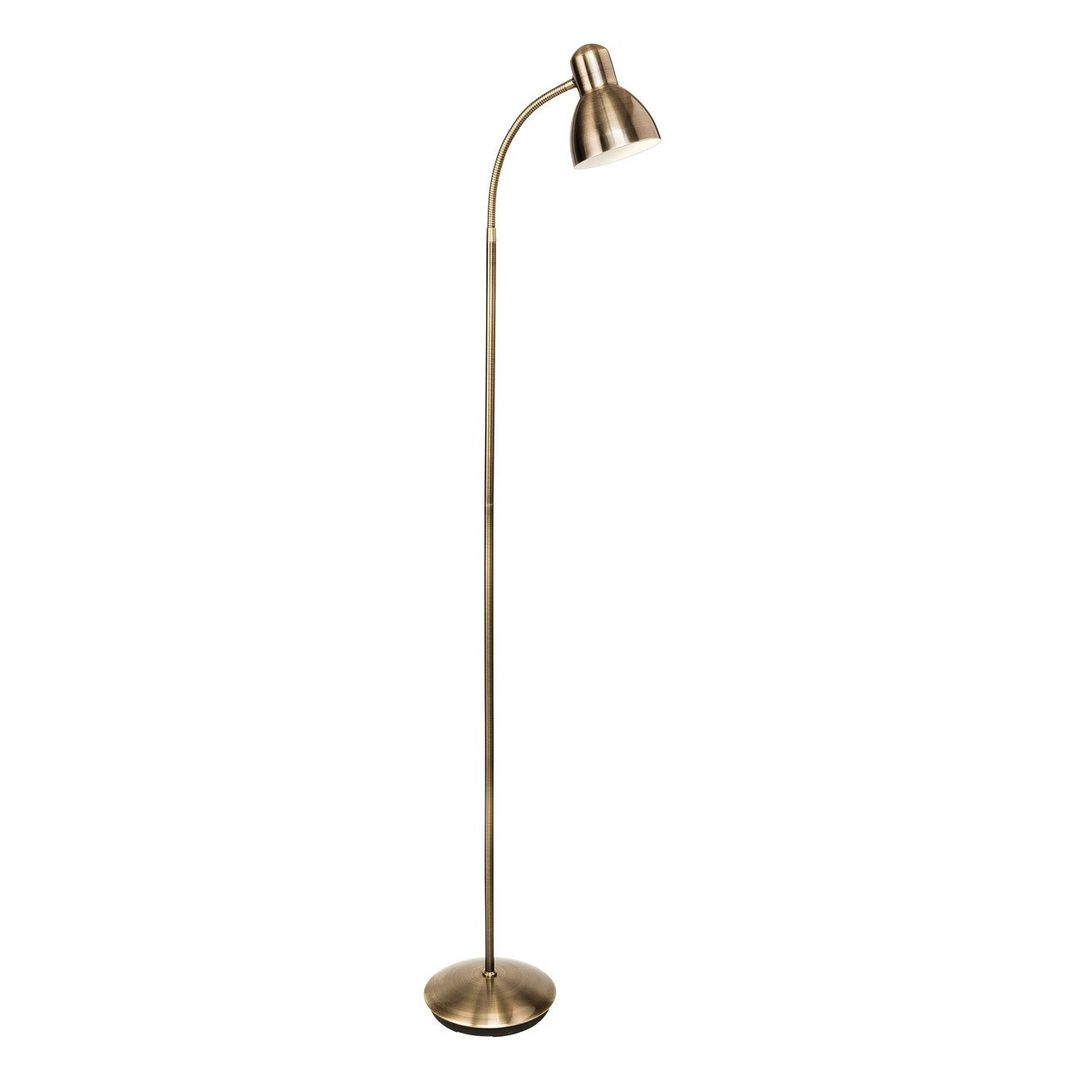 Firstlight Morgan Floor Lamp with On/Off Switch in Antique Brass - Image 1