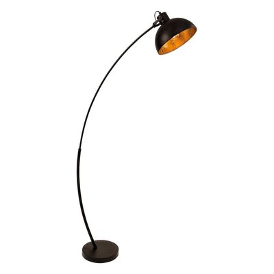 Firstlight Lotus Floor Lamp with On/Off Switch in Black and Gold