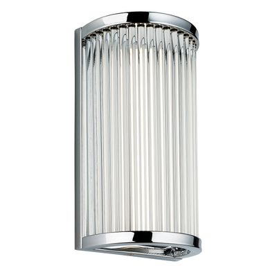 Firstlight LED Jewel 250mm Wall Shield Wall Light Warm White 3000K Clear in Chrome