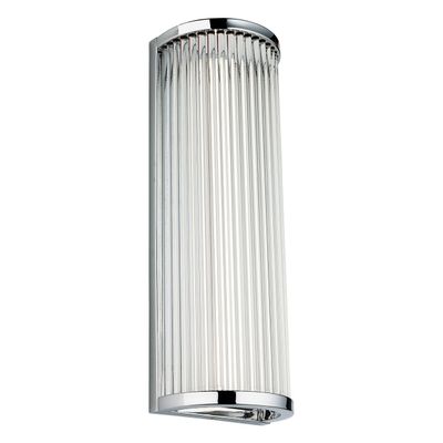 Firstlight LED Jewel 405mm Wall Shield Wall Light Warm White 3000K Clear in Chrome