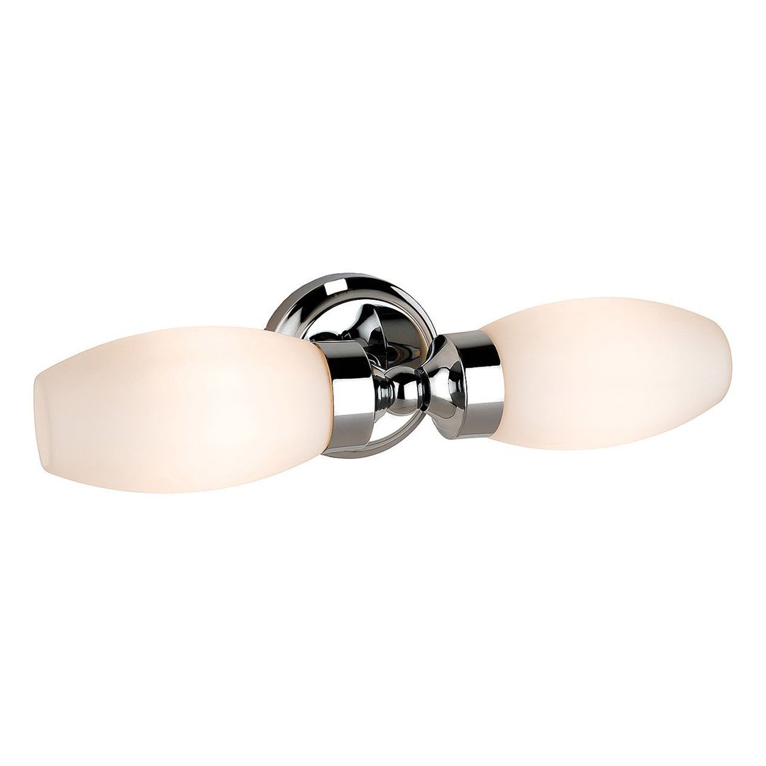 Firstlight Reef 2-Light Wall Wall Light Opal in Chrome - Image 1