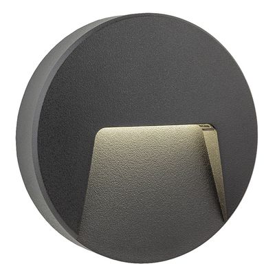 Firstlight LED Golf Round Outdoor Wall Wall and Step Light Cool White 4000K in Graphite