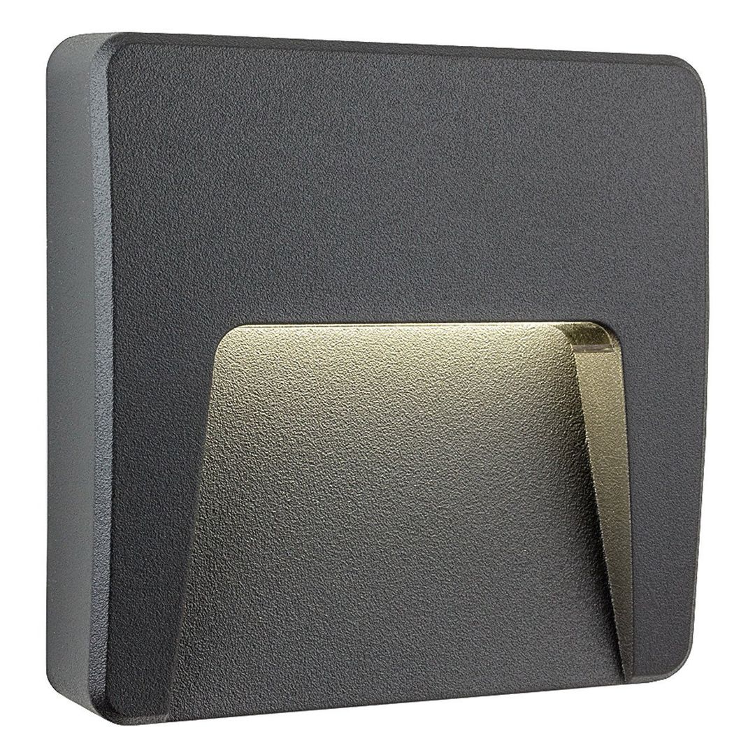 Firstlight LED Golf Square Outdoor Wall Wall and Step Light Cool White 4000K in Graphite - Image 1