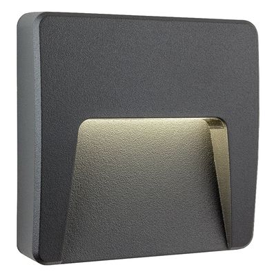 Firstlight LED Golf Square Outdoor Wall Wall and Step Light Cool White 4000K in Graphite