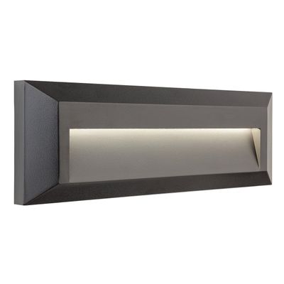 Firstlight LED Shine Brick Downlight Outdoor Wall Wall and Step Light Cool White 4000K in Graphite
