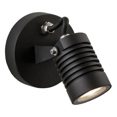 Firstlight LED Veron Outdoor Wall Spotlight Warm White 3000K in Black