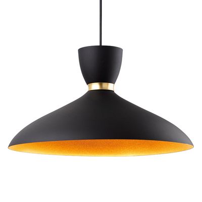 Firstlight Ellis 40cm Pendant Light in Black and Matte Gold
