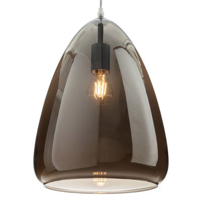 Firstlight Willis 25cm Pendant Light Smoked in Chrome