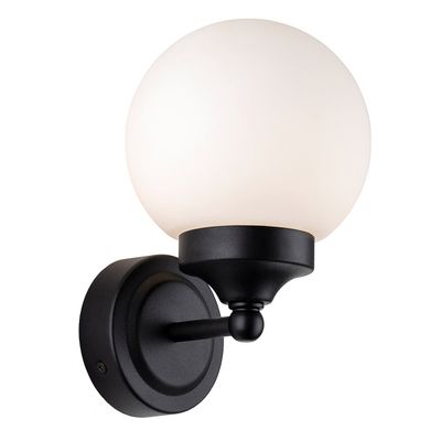 Firstlight Louis Wall Wall Light Opal in Black
