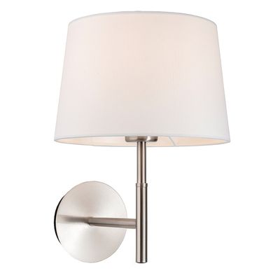 Firstlight Seymour Wall Wall Light with On/Off Switch in Cream and Brushed Steel