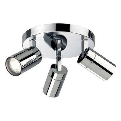 Firstlight Pinnacle Modern Style 3-Light Ceiling Spotlight Chrome