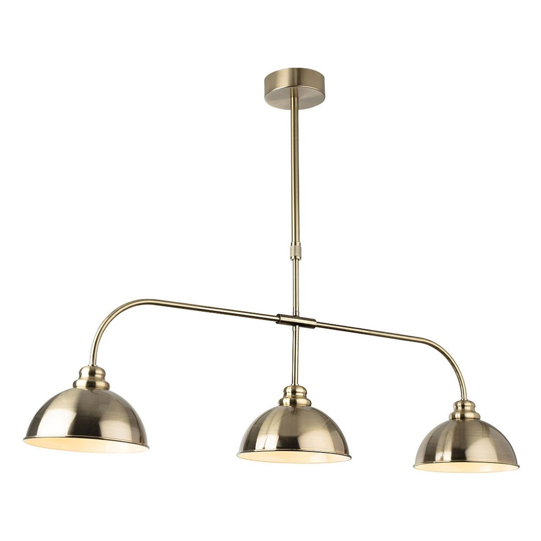 Firstlight Eagle 3-Light Pendant Bar Light in Antique Brass - Image 1