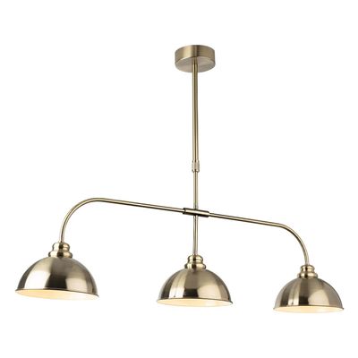 Firstlight Eagle 3-Light Pendant Bar Light in Antique Brass