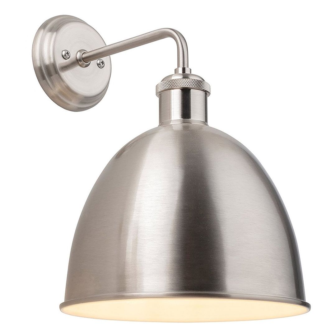 Firstlight Genoa Wall Wall Light in Brushed Steel - Image 1