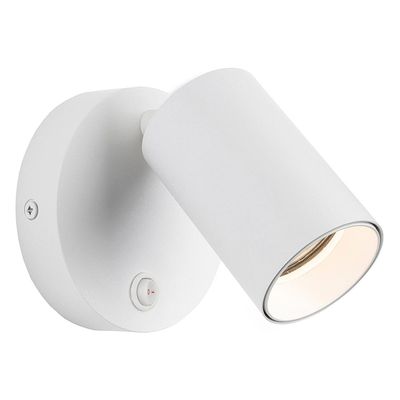 Firstlight Max Wall Spotlight with On/Off Switch Modern Style in White