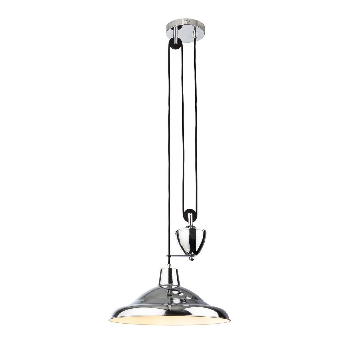 Firstlight Suffolk Rise and Fall Pendant Light in Chrome - Image 1