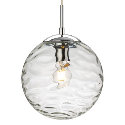 Firstlight Mercury 25cm Pendant Light Clear in Chrome
