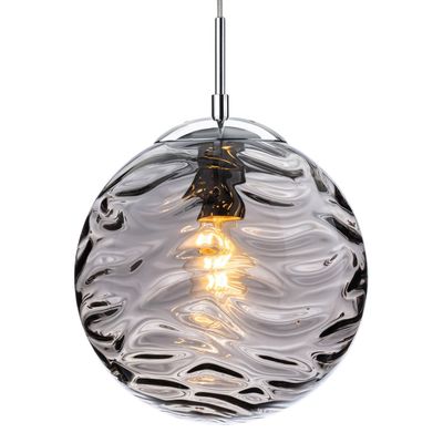 Firstlight Mercury 25cm Pendant Light Smoked in Chrome