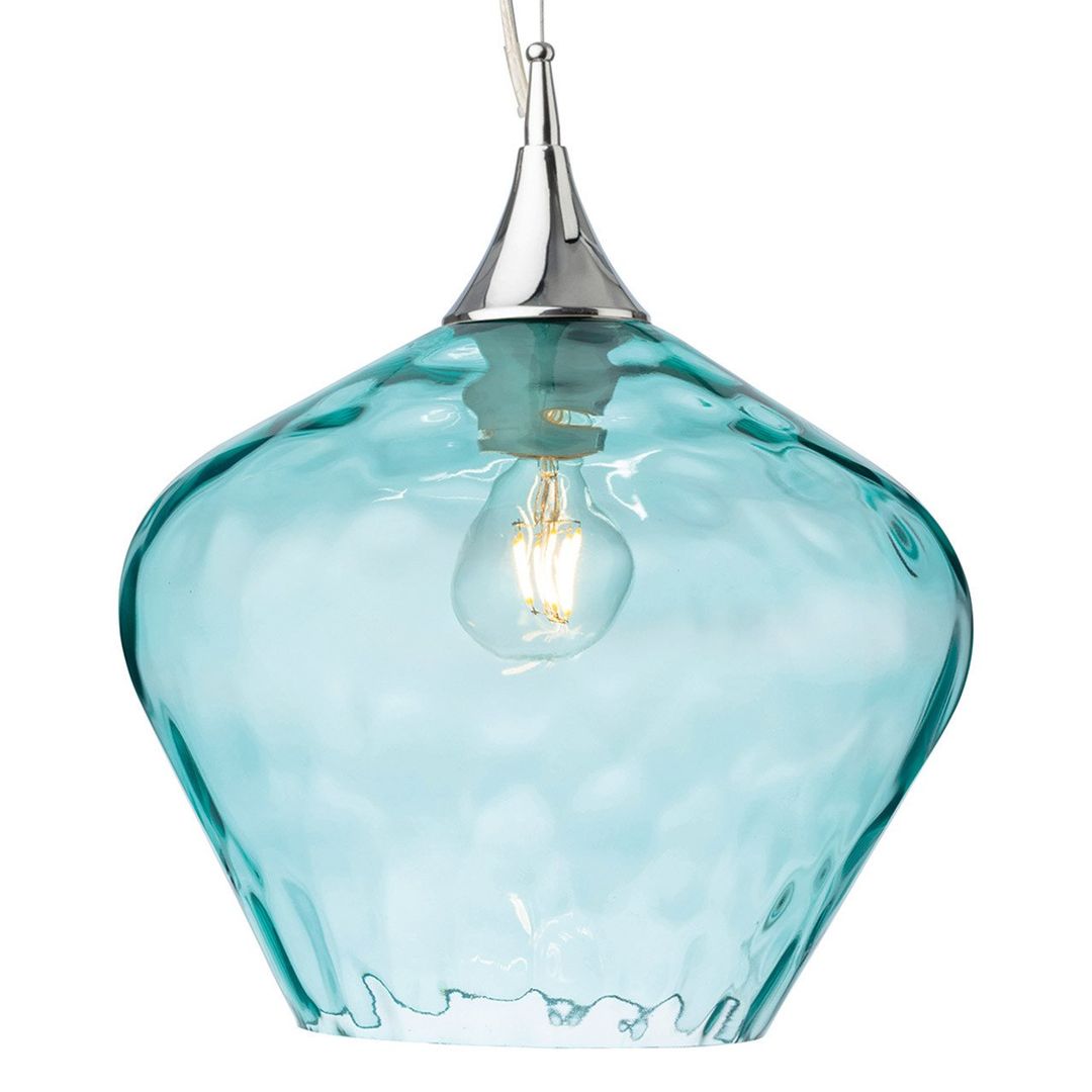 Firstlight Titan 30cm Pendant Light Aqua in Chrome - Image 1