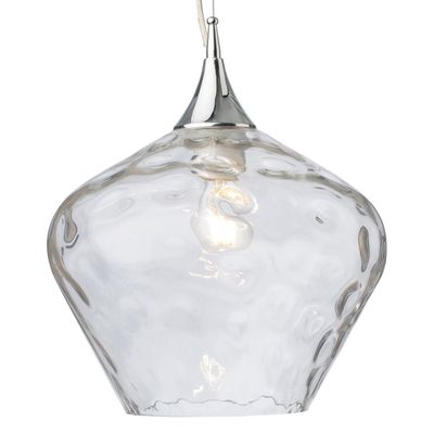 Firstlight Titan 30cm Pendant Light Clear in Chrome