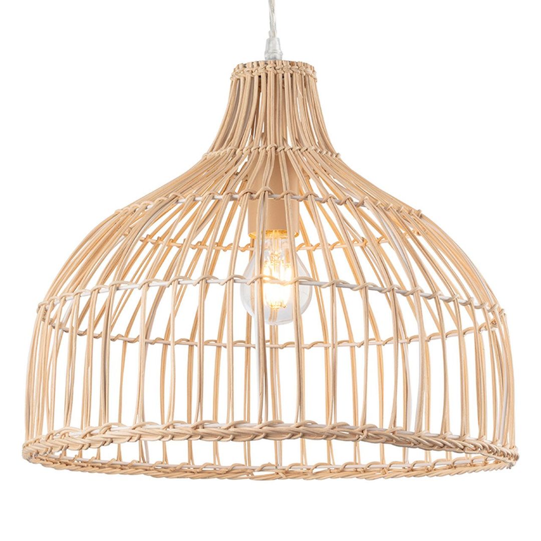 Firstlight Rattan Basket 41cm Pendant Light in Natural Rattan - Image 1