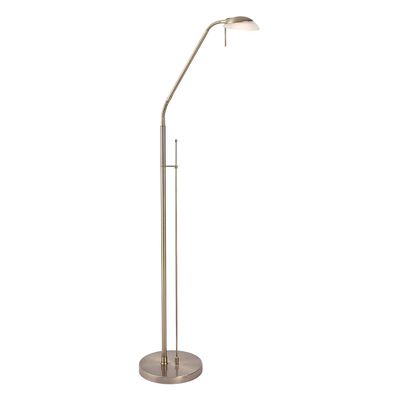 Firstlight LED Madrid Floor Lamp Dimmable with Dimmer Control Warm White 2700K in Antique Brass