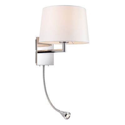Firstlight LED Grand 2-Light Wall Wall Light Warm White 3000K in Cream and Chrome