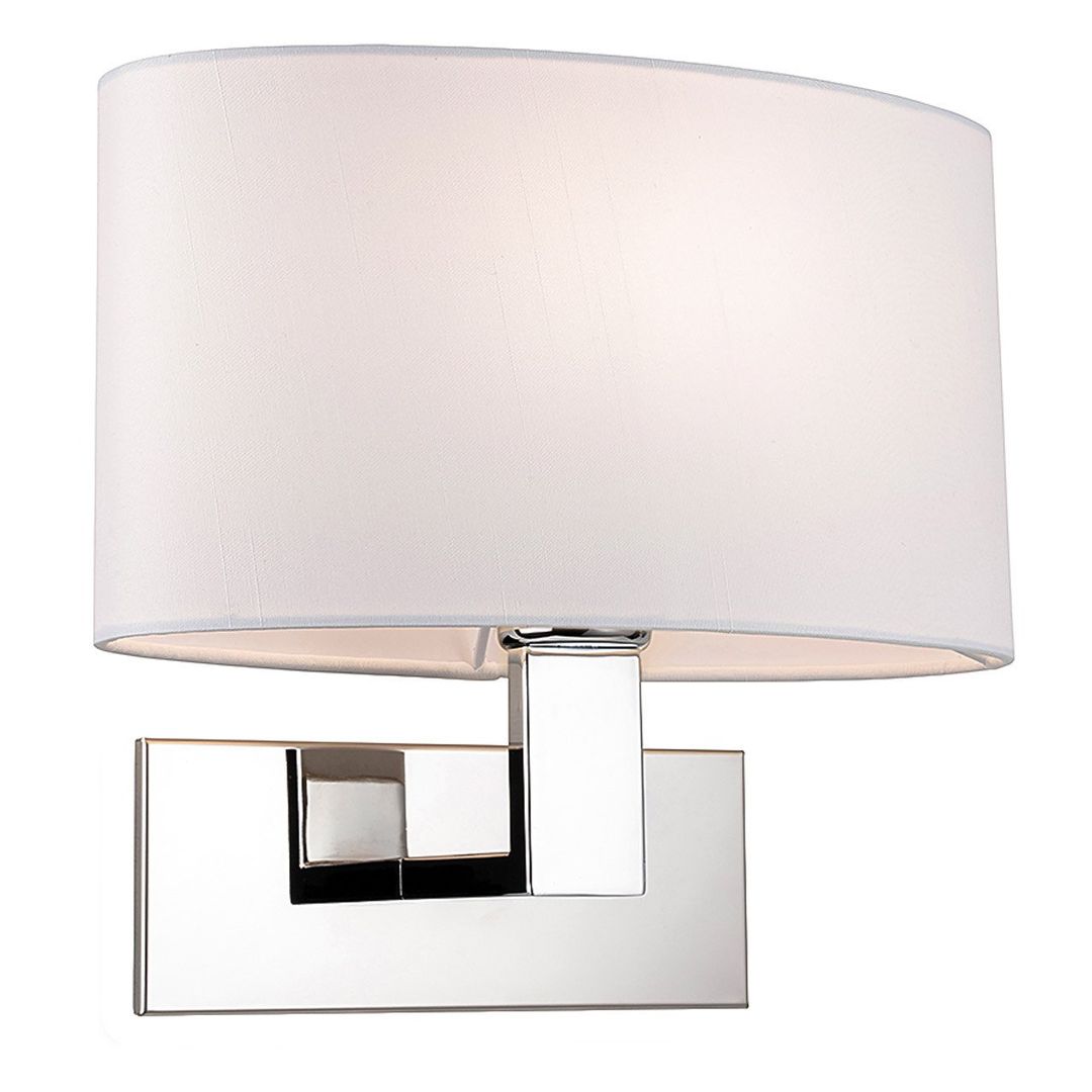 Firstlight Webster Wall Wall Light in Cream and Chrome - Image 1