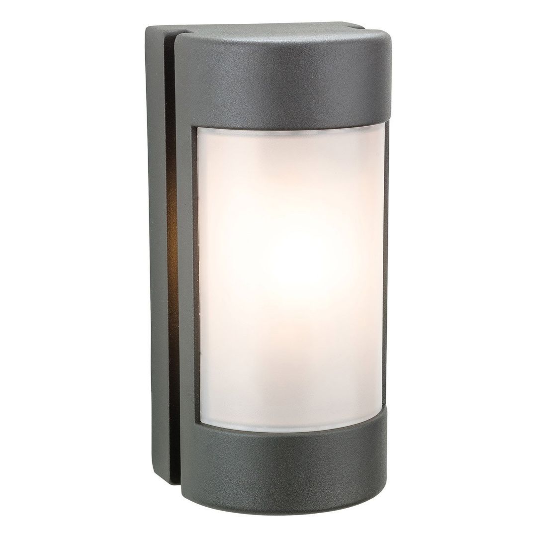 Firstlight Arena Outdoor Wall Half Lantern Opal in Graphite - Image 1