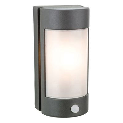 Firstlight Arena Outdoor Wall Half Lantern PIR Sensor Opal in Graphite