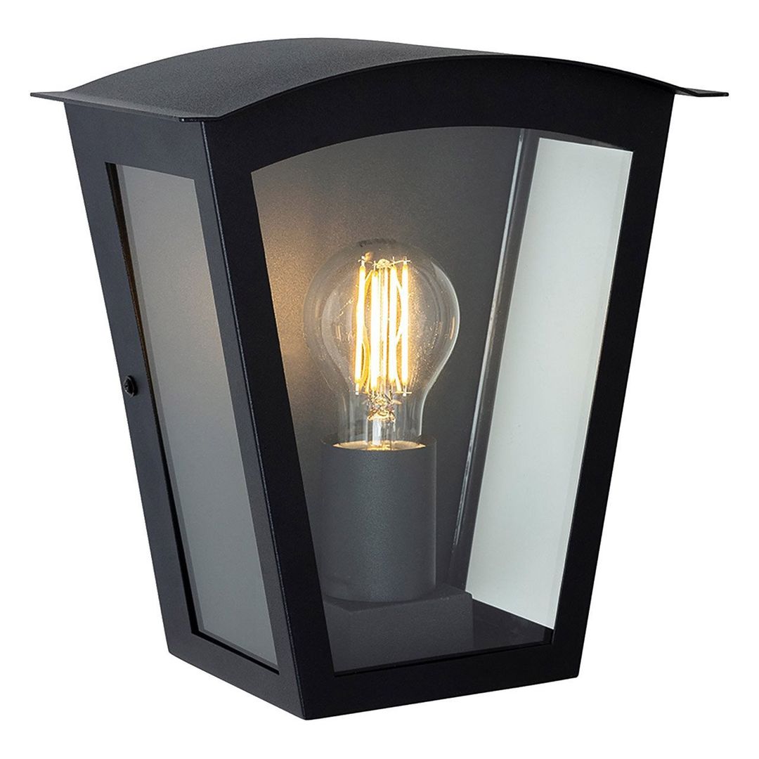 Firstlight Kingston Outdoor Wall Lantern in Black - Image 1