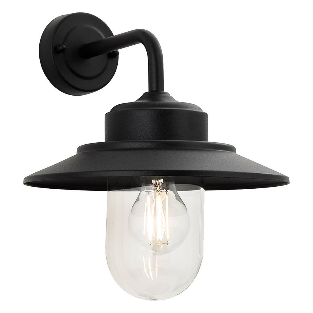 Firstlight Naples Outdoor Wall Lantern in Black - Image 1