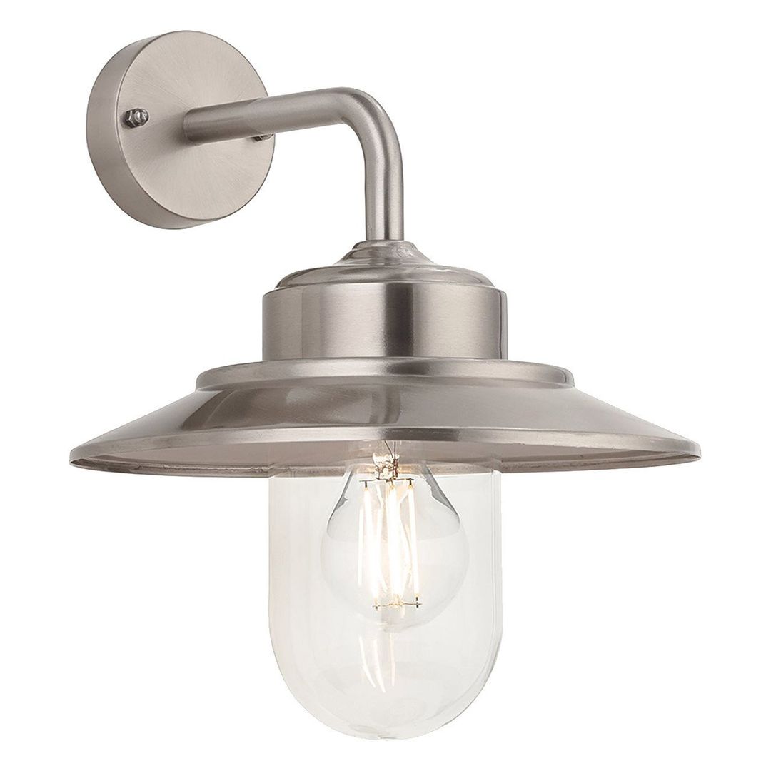Firstlight Naples Outdoor Wall Lantern in Stainless Steel - Image 1