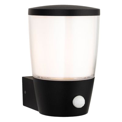 Firstlight Forbes Outdoor Wall Lantern PIR Sensor Duplex in Black