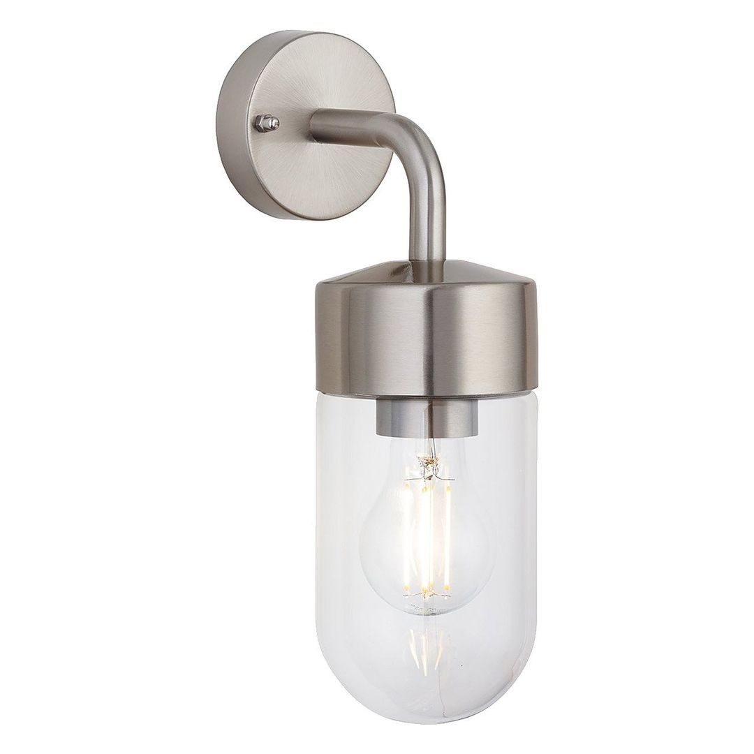 Firstlight Brisbane Outdoor Wall Lantern in Stainless Steel - Image 1