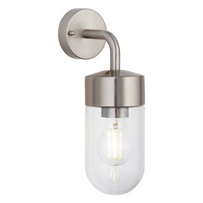 Firstlight Brisbane Outdoor Wall Lantern in Stainless Steel