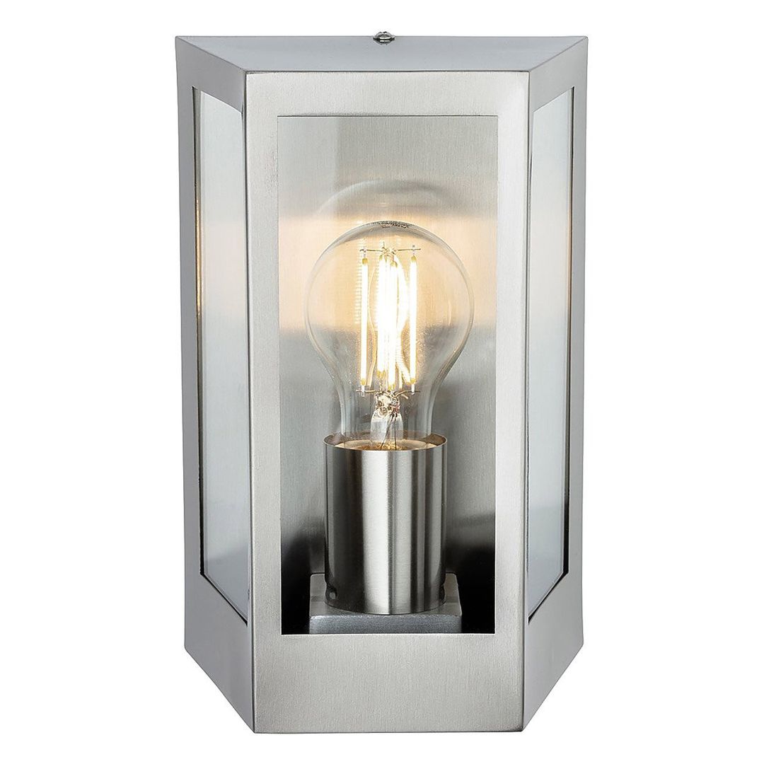 Firstlight Brandon Outdoor Wall Lantern in Stainless Steel - Image 1