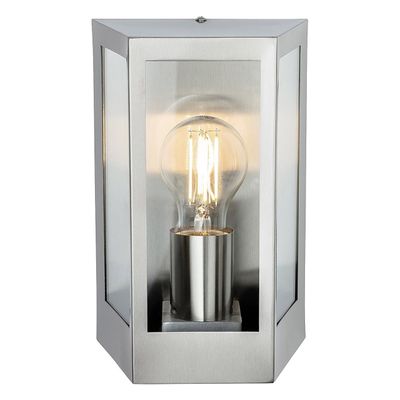Firstlight Brandon Outdoor Wall Lantern in Stainless Steel