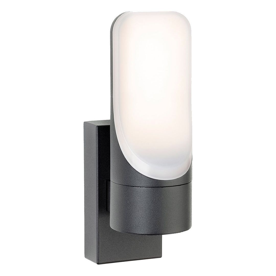 Firstlight LED Eve Outdoor Wall Lantern Warm White 3000K Opal in Graphite - Image 1