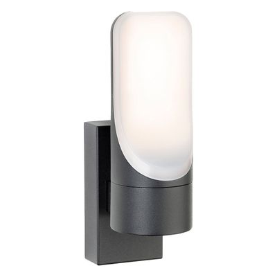 Firstlight LED Eve Outdoor Wall Lantern Warm White 3000K Opal in Graphite
