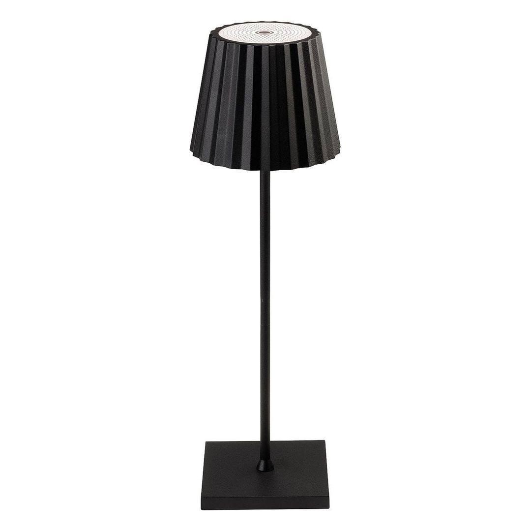 Firstlight LED Rechargeable Outdoor Table Dim with Dimmer Control 2700K and 4000K and 6500K in Black - Image 1