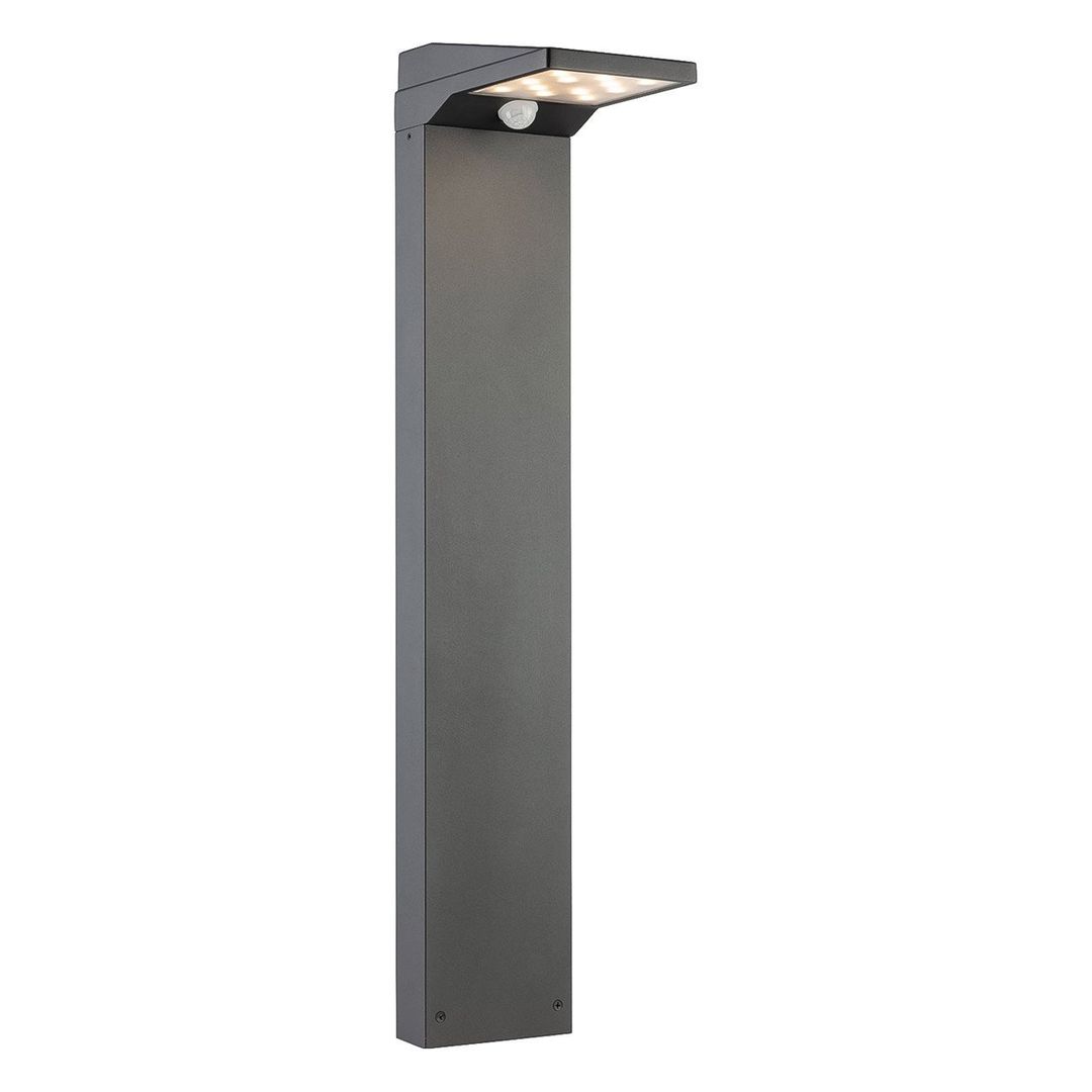 Firstlight LED Cyrus Solar Outdoor Post Light PIR Sensor Warm White 3000K in Graphite - Image 1